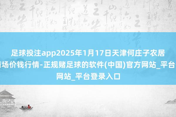 足球投注app2025年1月17日天津何庄子农居品批发商场价钱行情-正规赌足球的软件(中国)官方网站_平台登录入口