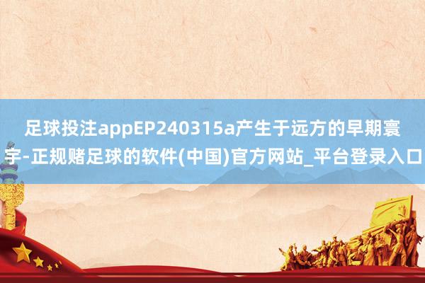 足球投注appEP240315a产生于远方的早期寰宇-正规赌足球的软件(中国)官方网站_平台登录入口