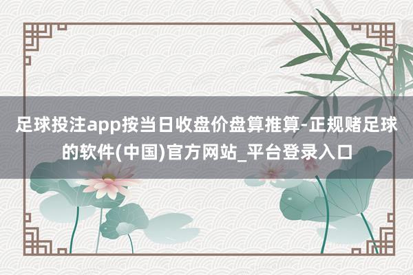 足球投注app按当日收盘价盘算推算-正规赌足球的软件(中国)官方网站_平台登录入口