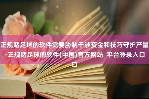 正规赌足球的软件需要胁制干涉资金和技巧守护产量-正规赌足球的软件(中国)官方网站_平台登录入口