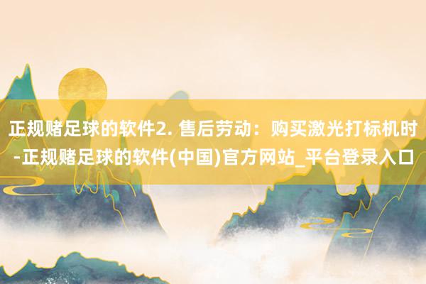 正规赌足球的软件2. 售后劳动：购买激光打标机时-正规赌足球的软件(中国)官方网站_平台登录入口