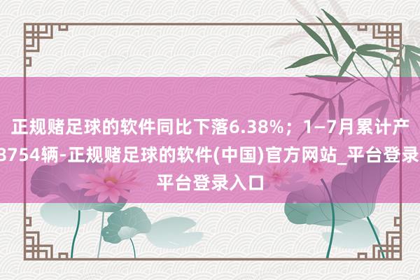 正规赌足球的软件同比下落6.38%；1—7月累计产量78754辆-正规赌足球的软件(中国)官方网站_平台登录入口
