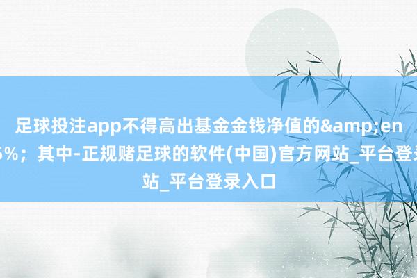 足球投注app不得高出基金金钱净值的 95%;其中-正规赌足球的软件(中国)官方网站_平台登录入口