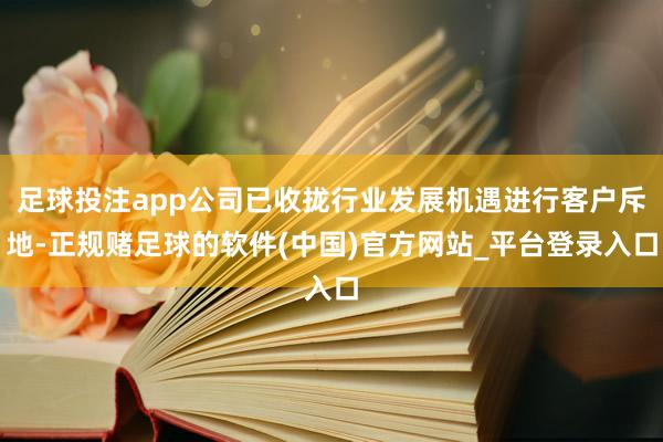 足球投注app公司已收拢行业发展机遇进行客户斥地-正规赌足球的软件(中国)官方网站_平台登录入口