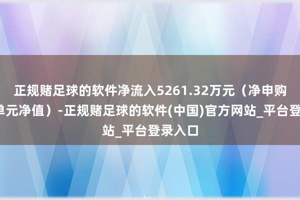 正规赌足球的软件净流入5261.32万元（净申购份额*单元净值）-正规赌足球的软件(中国)官方网站_平台登录入口