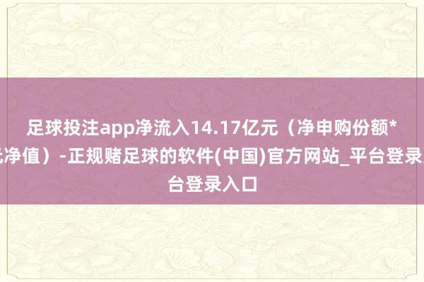 足球投注app净流入14.17亿元（净申购份额*单元净值）-正规赌足球的软件(中国)官方网站_平台登录入口