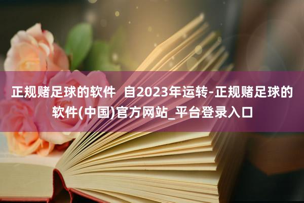 正规赌足球的软件  自2023年运转-正规赌足球的软件(中国)官方网站_平台登录入口