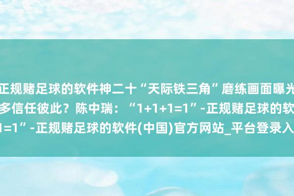 正规赌足球的软件神二十“天际铁三角”磨练画面曝光 能沿途上天的队友有多信任彼此？陈中瑞：“1+1+1=1”-正规赌足球的软件(中国)官方网站_平台登录入口