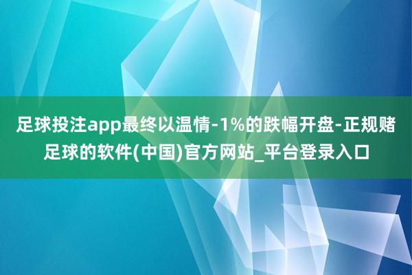 足球投注app最终以温情-1%的跌幅开盘-正规赌足球的软件(中国)官方网站_平台登录入口
