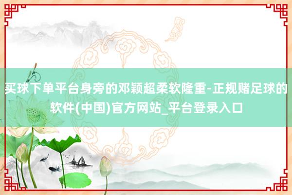 买球下单平台身旁的邓颖超柔软隆重-正规赌足球的软件(中国)官方网站_平台登录入口