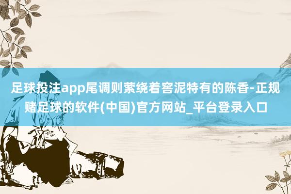 足球投注app尾调则萦绕着窖泥特有的陈香-正规赌足球的软件(中国)官方网站_平台登录入口