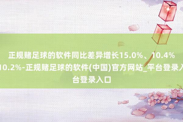 正规赌足球的软件同比差异增长15.0%、10.4%和10.2%-正规赌足球的软件(中国)官方网站_平台登录入口