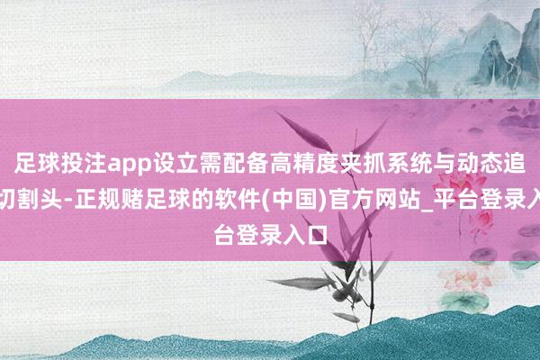 足球投注app设立需配备高精度夹抓系统与动态追踪切割头-正规赌足球的软件(中国)官方网站_平台登录入口